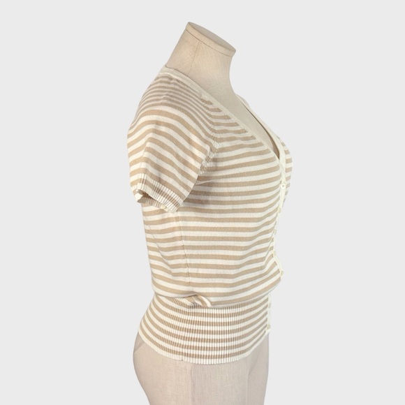 Tommy Hilfiger Striped Button Sweater - M - Picture 2 of 6